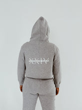 Load image into Gallery viewer, Women&#39;s HEATHER GREY CROP Sweat Set