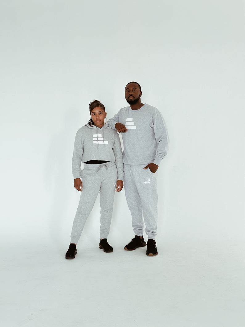 HEATHER GREY Sweat Set